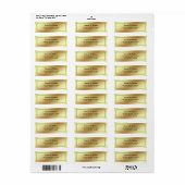 Faux Gouden Folie Groene Bruiloft Etiket (Full Sheet)