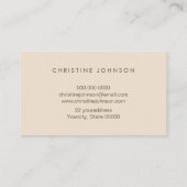 Faux gouden folie Lotus logo op ivoor visitekaartj Visitekaartje (Achterkant)