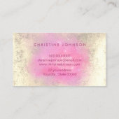 Faux gouden folie Lotus ontwerp Visitekaartje (Achterkant)