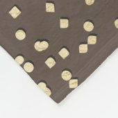 Faux gouden folie "Mr & Mrs" Monogram bruiloft Fleece Deken (Hoek)