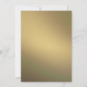 Faux gouden folie palm bladeren tropische strand b kaart (Achterkant)