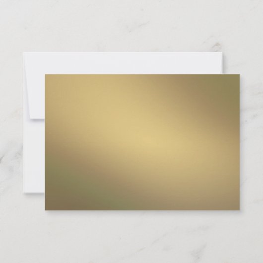 Faux gouden folie palm bladeren tropische strand b RSVP kaartje (Achterkant)
