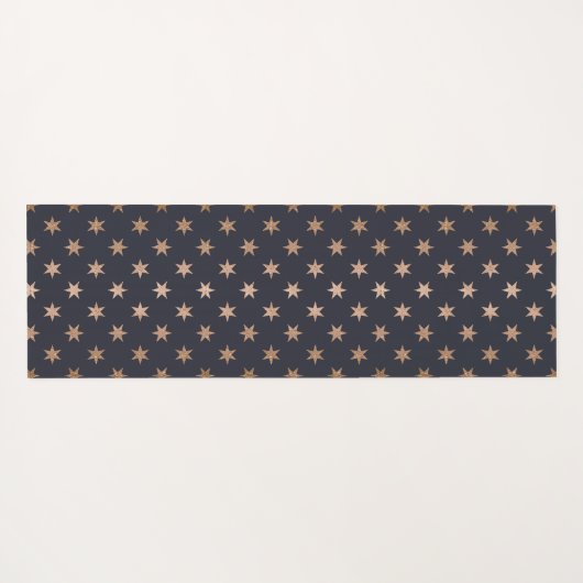 faux gouden folie sterren Monogram Yoga Mat (Achterkant (horizontaal))