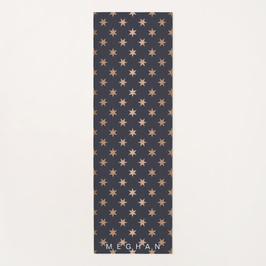 faux gouden folie sterren Monogram Yoga Mat (Voorkant)