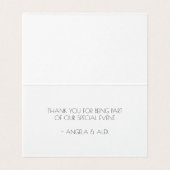 Faux gouden folie textuur en witte streep dank u kaart (Binnenkant ongevouwen)