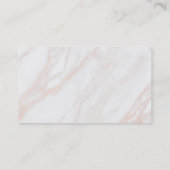 Faux gouden folie viool op marmer visitekaartje (Achterkant)