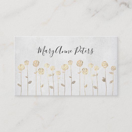 Faux gouden folie visitekaartje (Voorkant)