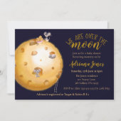 Faux gouden glitter, maan gemaakt van kaas en scha kaart (Voorkant)