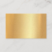 Faux gouden handschrift tekst kalligrafeerde moder visitekaartje (Achterkant)