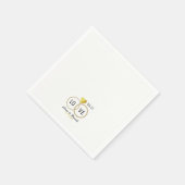 Faux gouden hart met twee trouwringen . Liefde Servet (Hoek)