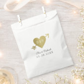 faux gouden hart van de liefde bedankzakje (Geknipt)