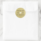 faux gouden kleur, met uitzondering van de datum b ronde sticker (Tas)