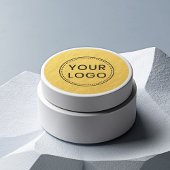 Faux gouden look gradiënt aangepaste logo foto afb ronde sticker