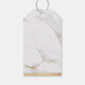 Faux gouden luxe moderne bruiloft bedankt cadeaulabel (Achterkant)