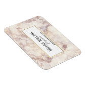 Faux gouden marmeren Visitekaartje magneet (Rechterzijde)