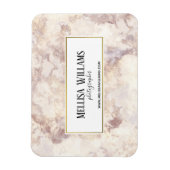 Faux gouden marmeren Visitekaartje magneet (Verticaal)