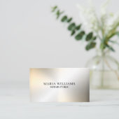 Faux gouden metalen textuur oppervlak minimaal visitekaartje (Staand voorkant)