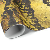 Faux gouden slangen huidtextuur op donkermarmer cadeaupapier (Rol Hoek)