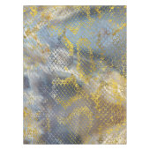 Faux gouden slangen huidtextuur op marmer tafelkleed (Voorkant)