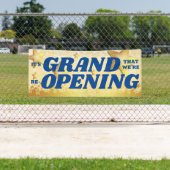 Faux gouden sterren grote heropening welkom terug spandoek (Insitu)