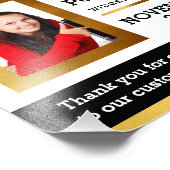 Faux gouden sterren werknemer van het maandelijkse foto afdruk (Hoek)