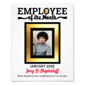 Faux gouden sterren werknemer van het maandelijkse foto afdruk (Voorkant)