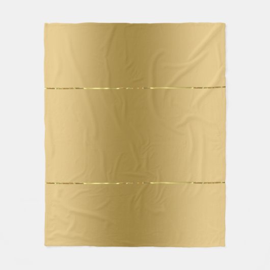 Faux gouden textuur glanzend metallic accent fleece deken (Voorkant)