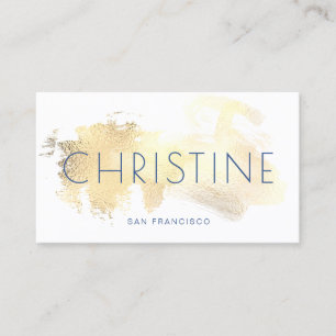 Faux gouden verf streken visitekaartje