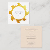 Faux gouden visitekaartje (Voorkant / Achterkant)