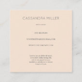 Faux gouden visitekaartje (Achterkant)