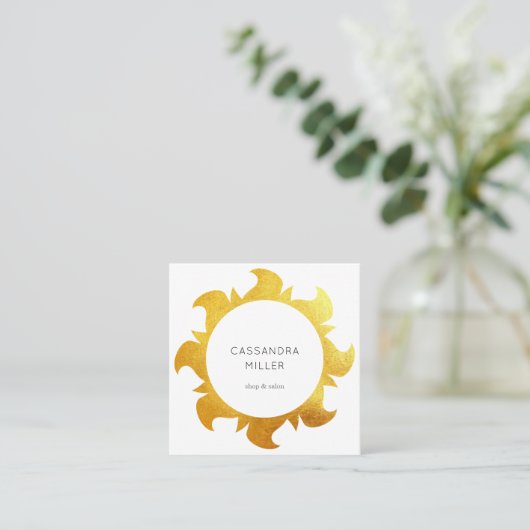 Faux gouden visitekaartje (Staand voorkant)