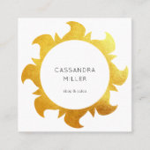 Faux gouden visitekaartje (Voorkant)