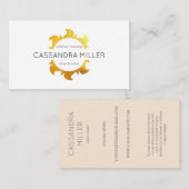 Faux gouden visitekaartje (Voorkant / Achterkant)