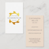 Faux gouden visitekaartje (Voorkant / Achterkant)