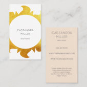 Faux gouden visitekaartje (Voorkant / Achterkant)