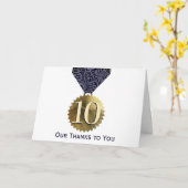 Faux gouden zegel universele werknemer verjaardag kaart (Gele Bloem)