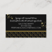 Faux goudflesjes met handgemaakt gespleten geslepe visitekaartje (Achterkant)