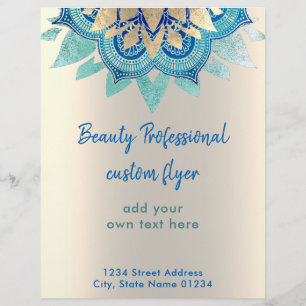 FAUX goudfolie lotus decor Flyer