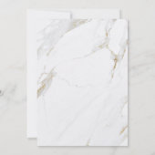 Faux goudfolie marmer luxe modern save the date (Achterkant)