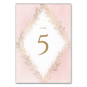 Faux goudgele botanische naaldbladeren, elegante b kaart (Achterkant)