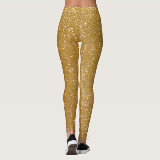 Faux goudglitter bedrukte leggings (Achterkant)
