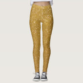 Faux goudglitter bedrukte leggings (Voorkant)