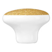 Faux goudglitter Ceramic Pull-kast knopen Keramische Knop (Zijkant)