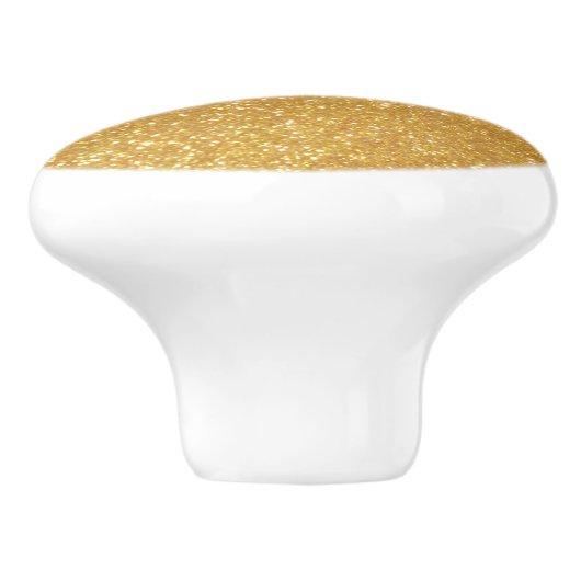 Faux goudglitter Ceramic Pull-kast knopen Keramische Knop (Zijkant)