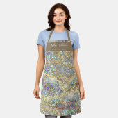 Faux goudglitter schoonheidsproep schort (Gedragen)