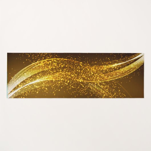 Faux goudliet dynamische golffuikolf yogamat (Voorkant (horizontaal))