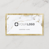 Faux goudmarmer, logo professional visitekaartje (Voorkant)