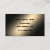 Faux goudmetallisch visitekaartje (Achterkant)