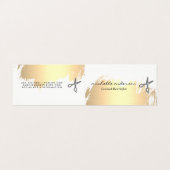 Faux goudpenselen met zoutoplossing visitekaartje (Buitenkant ongevouwen)