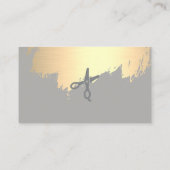 Faux goudpenselen met zoutoplossing visitekaartje (Achterkant)